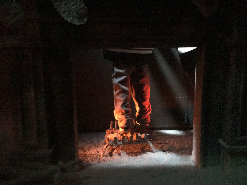 I just loved this visual of legs in a chimney.